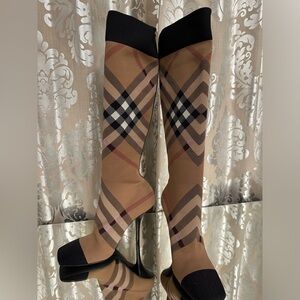 Burberry Knee Sock Boot